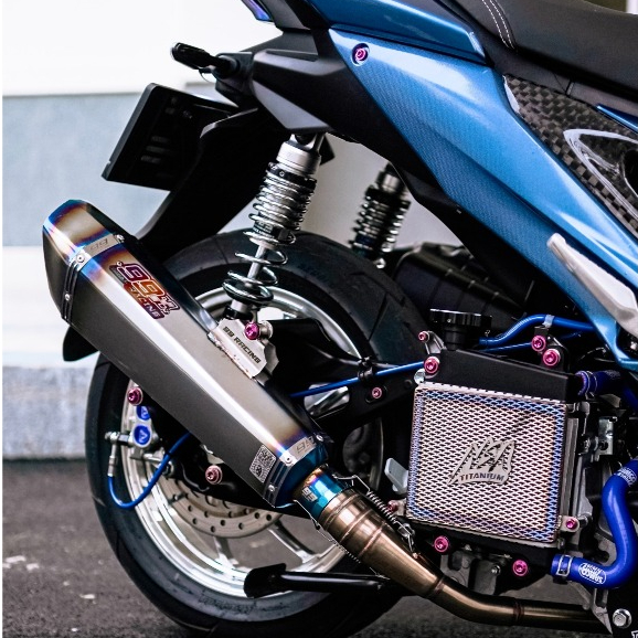 Knalpot yamaha aerox 155 full system