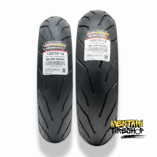 SEPASANG BAN AEROX PCX 150 ADV 150 DEPAN BELAKANG ASPIRA PREMIO SPORTIVO 2 UKURAN 120/70-14 140/70-1