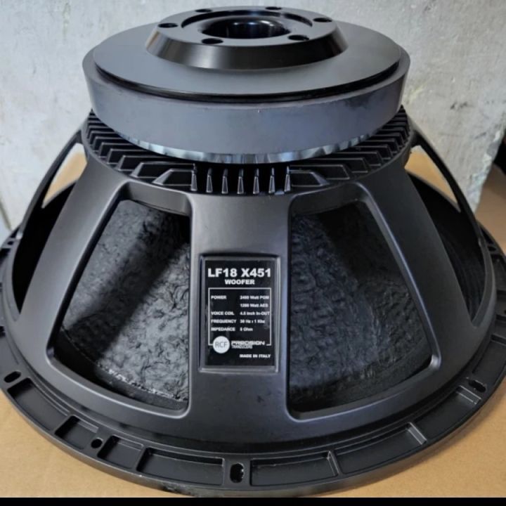 Speaker Komponen RCF LF18X451 LF18 X451 LF 18 X 451 18 INCH COIL 4,5 INCH SUB WOOFER