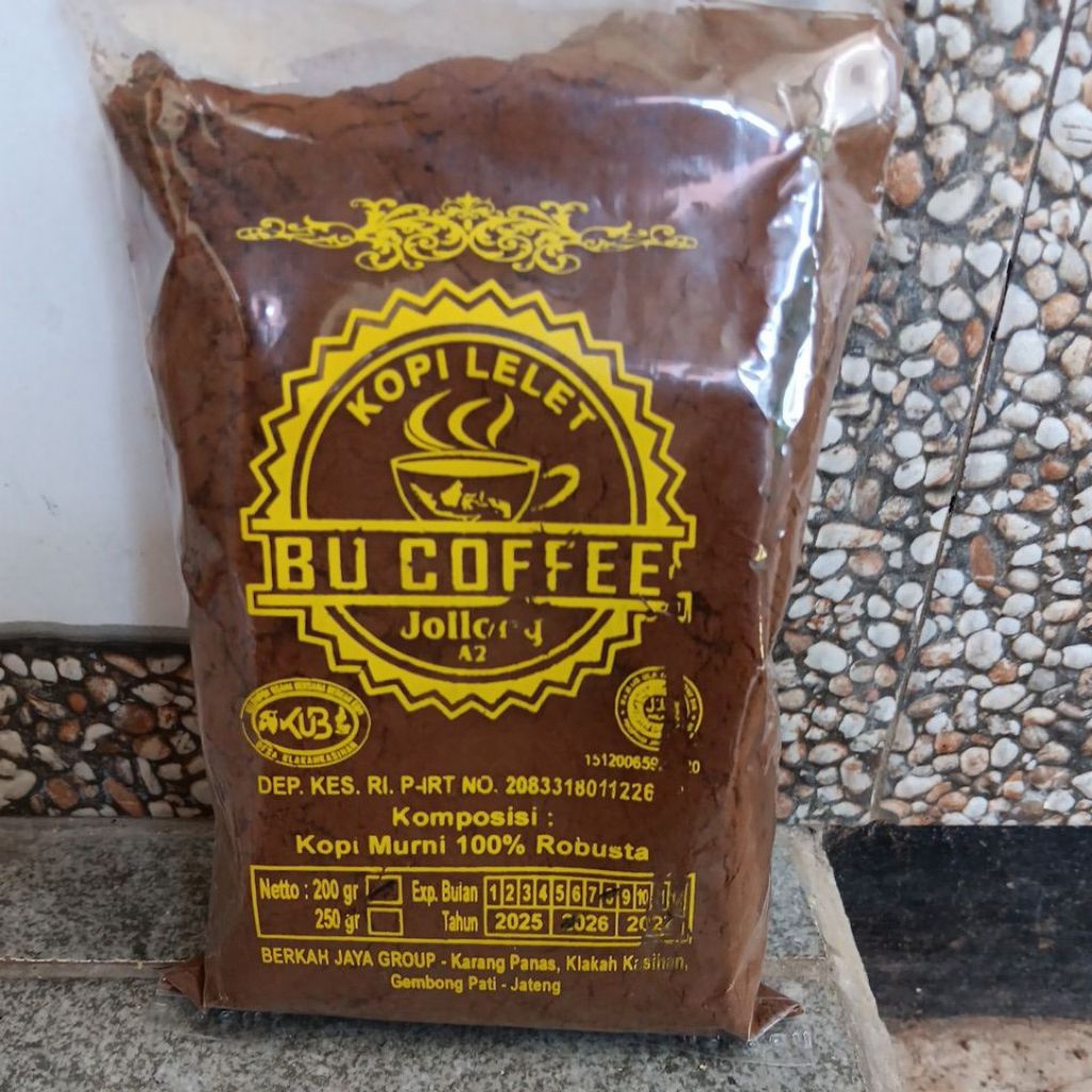 Kopi bubuk / Kopi lelet 200 gr khas jolong pati jawa tengah