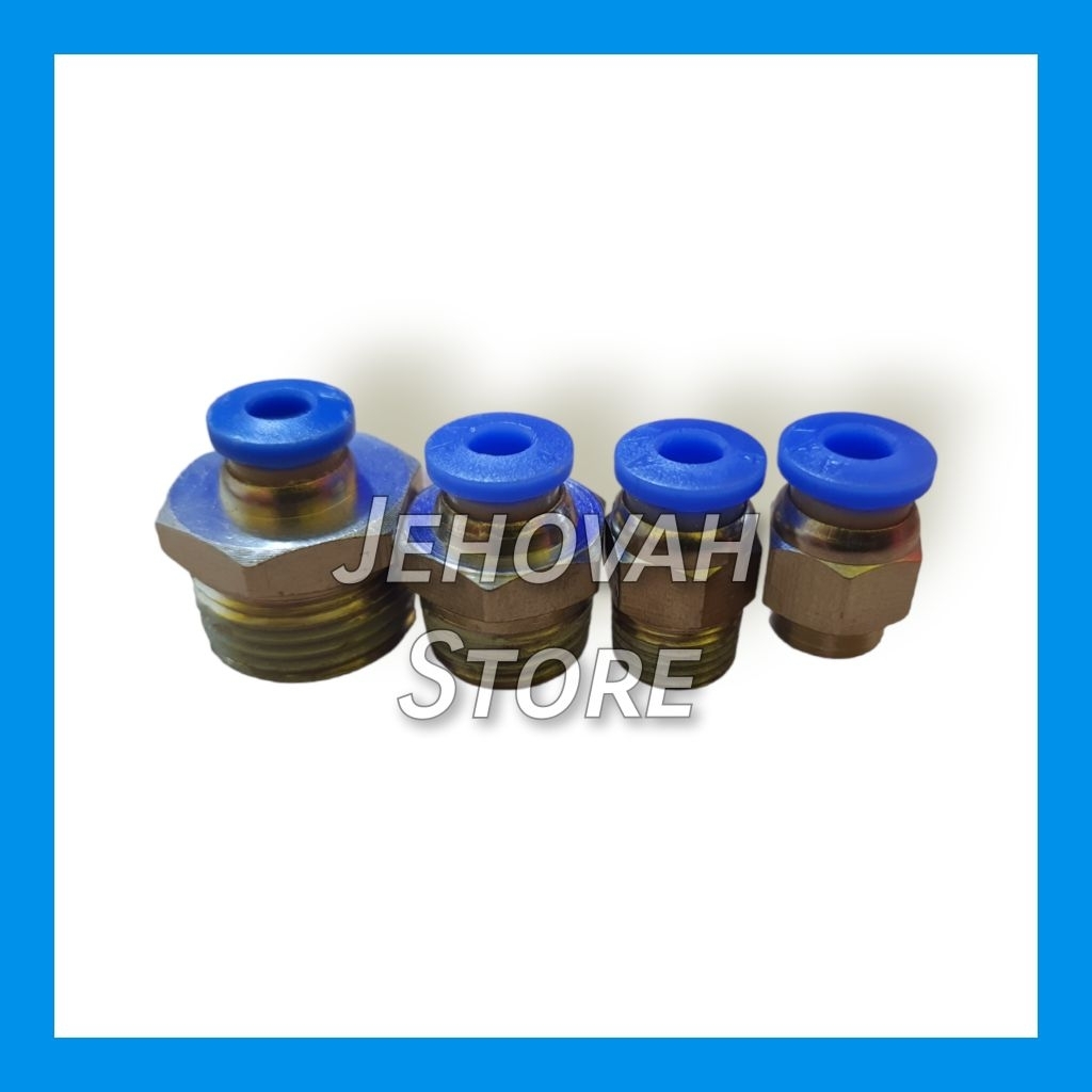 Fitting/Nepel Pneumatic BPC 6MM (Nepel Angin Drat to Hose/Tube)