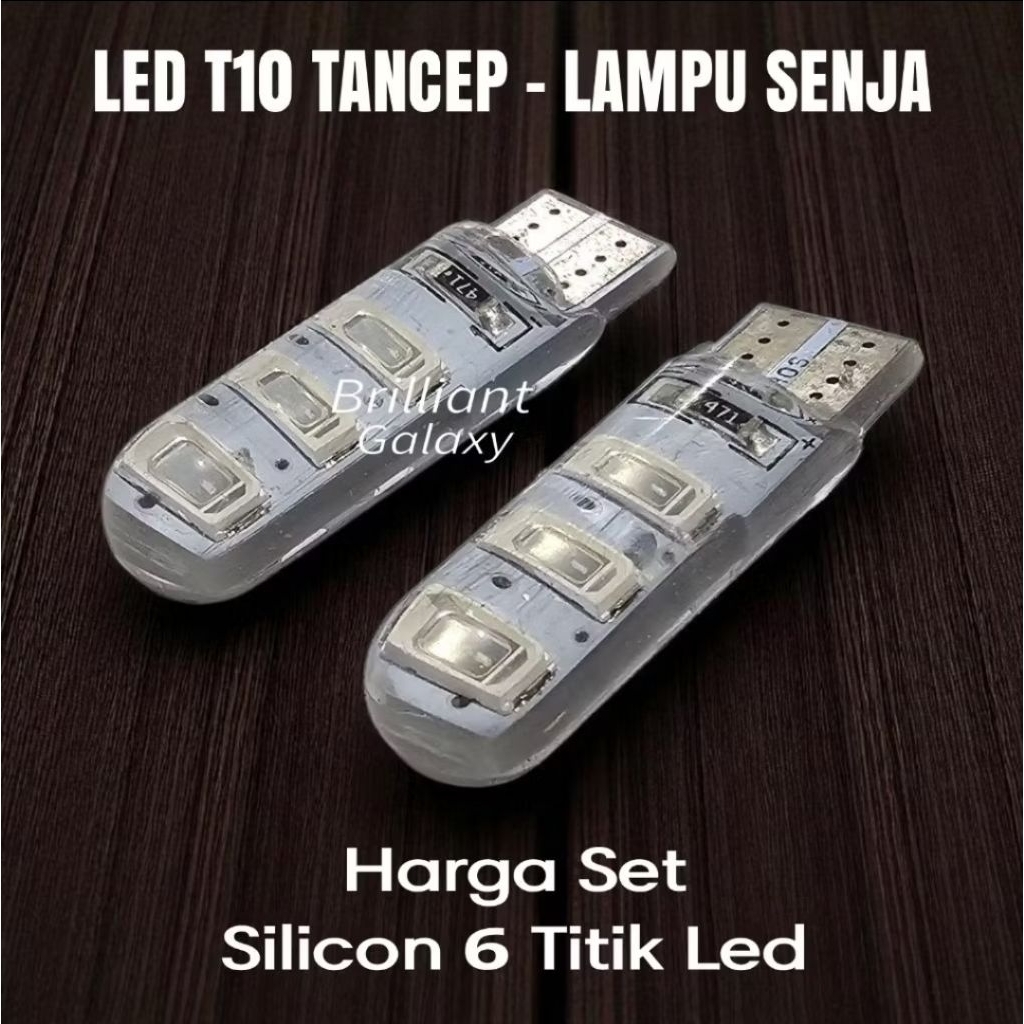 Glx4 * SILICON 6 LED T10 Lampu Senja - Khusus 24v - Truk Pengguna 2 Aki