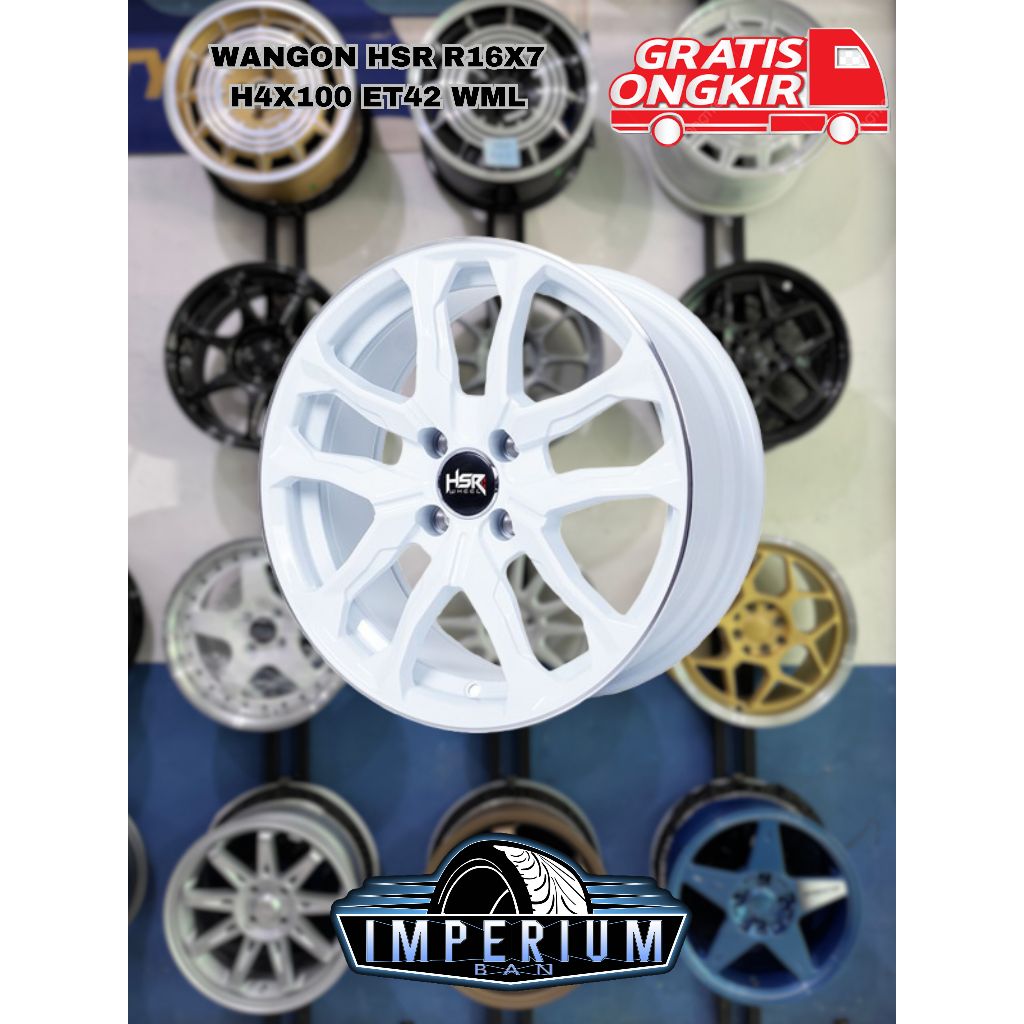 Pelek Mobil Racing Merk Hsr Wangon R16 Lubang 4 Pcd 100 Bisa Kredit Tanpa Dp Velg Mobil Brio Jazz Ma