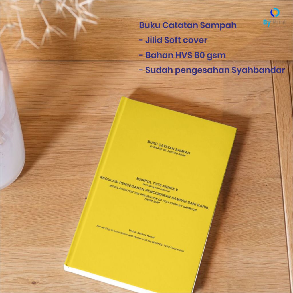 Buku Catatan Sampah (Garbage Record Book) Pengesahan Syahbandar