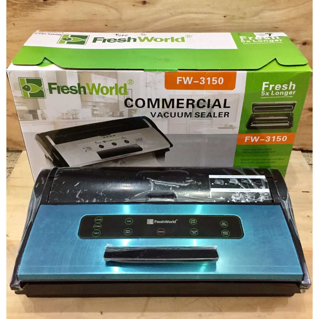Vacuum Sealer Pengemas Vakum FRESH WORLD FW-3150S Bisa Basah & Tiup