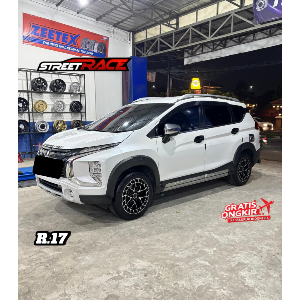 Velg Racing Mobil Xpander HSR Lps R17 Black Machine Face