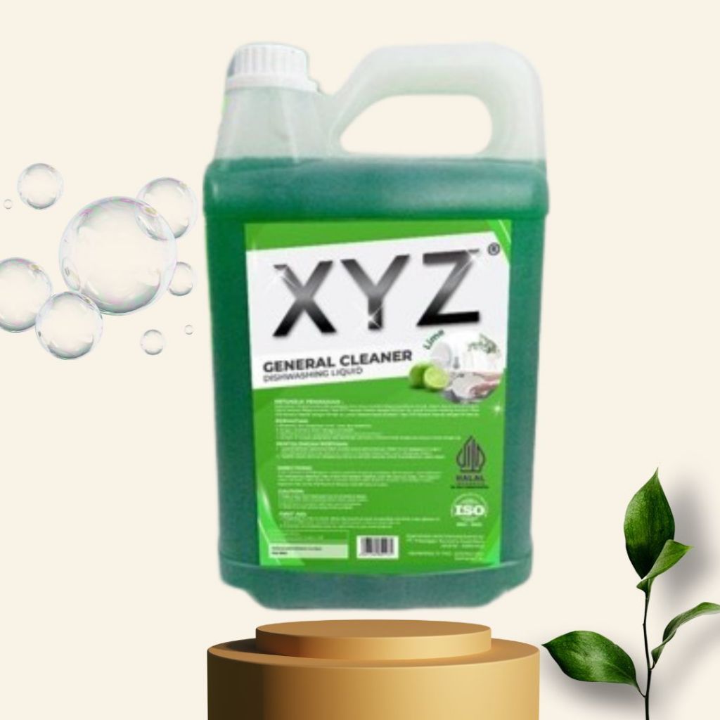Sabun Cuci Piring XYZ 5 Liter General Cleaner Lime