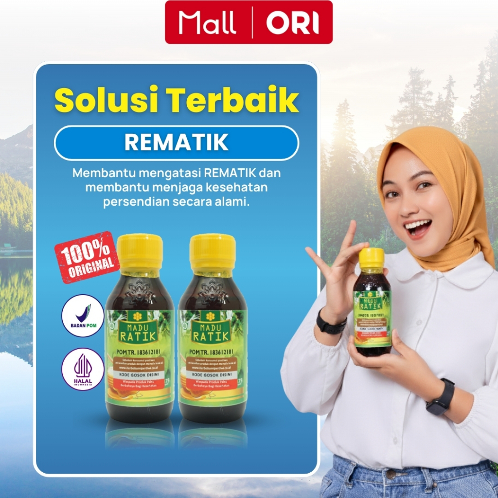 Madu Ratik - Madu Herbal Solusi untuk Kebas Kesemutan dan Nyeri Sendi Paket 2 Botol