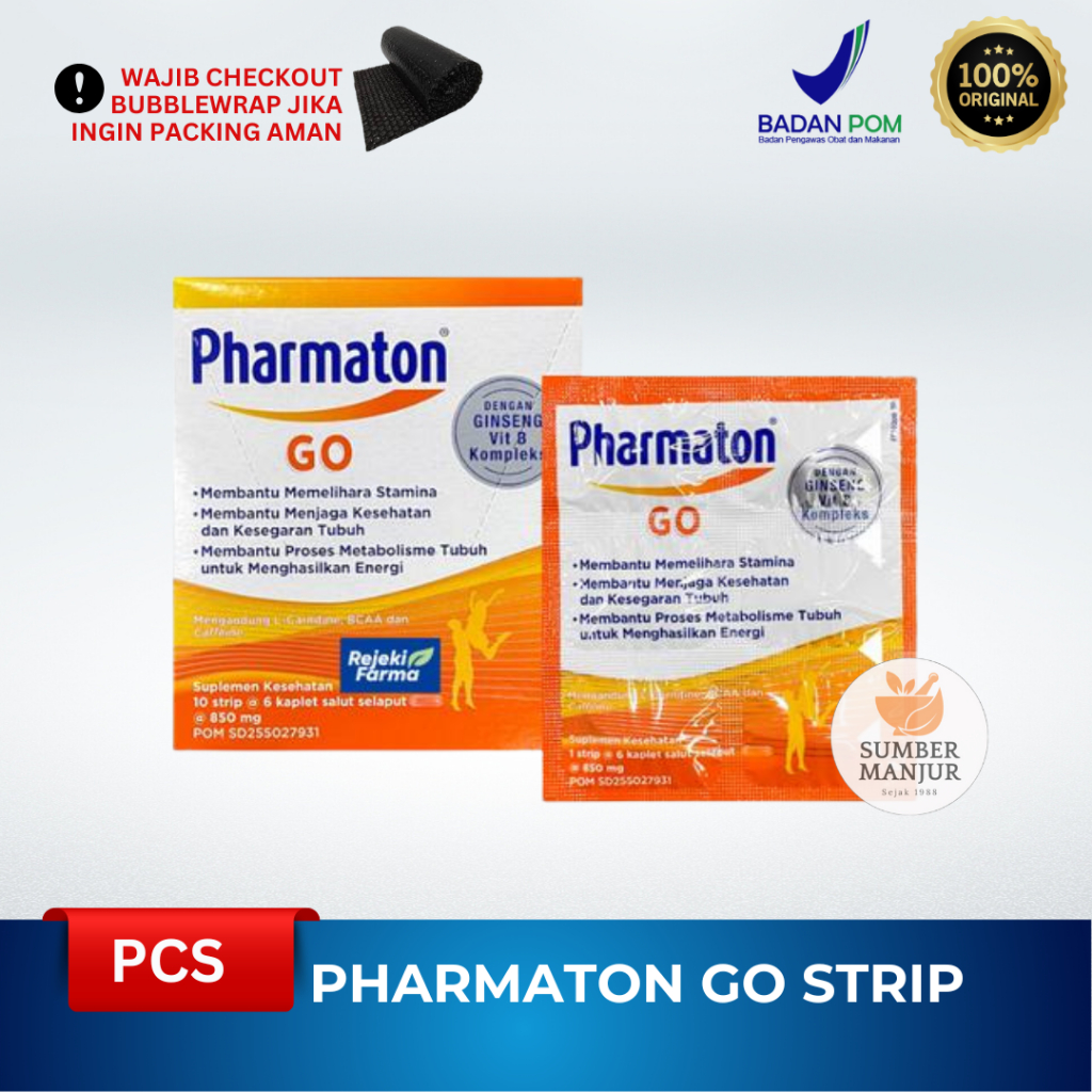 PHARMATON GO STRIP KAPSUL MULTIVITAMIN & KESEHATAN
