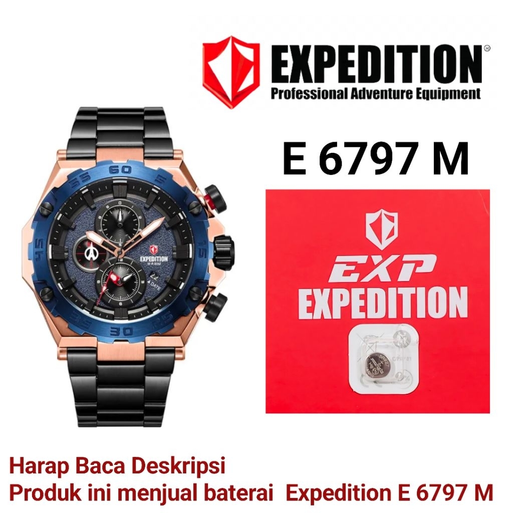 Baterai Jam tangan expedition E 6797 M