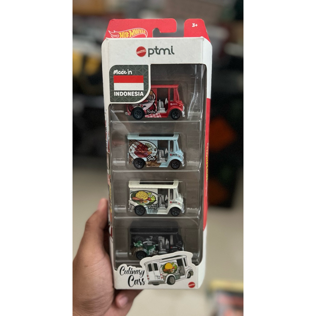 Diecast Hot Wheels Culinary Cars PTMI – Made in Indonesia (4 Pcs Set)