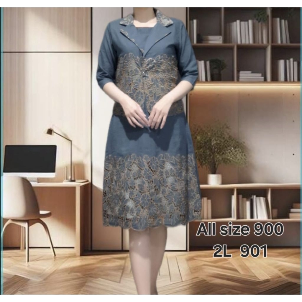 DRESS KATUN BOLONG PREMIUM