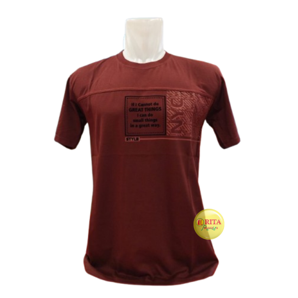 G.Gano Kaos Oblong Pria / Kaos Lengan Pendek