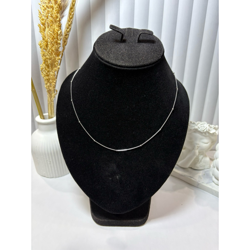 Kalung Rantai Italy Pentol Perak 925 Pria/Wanita