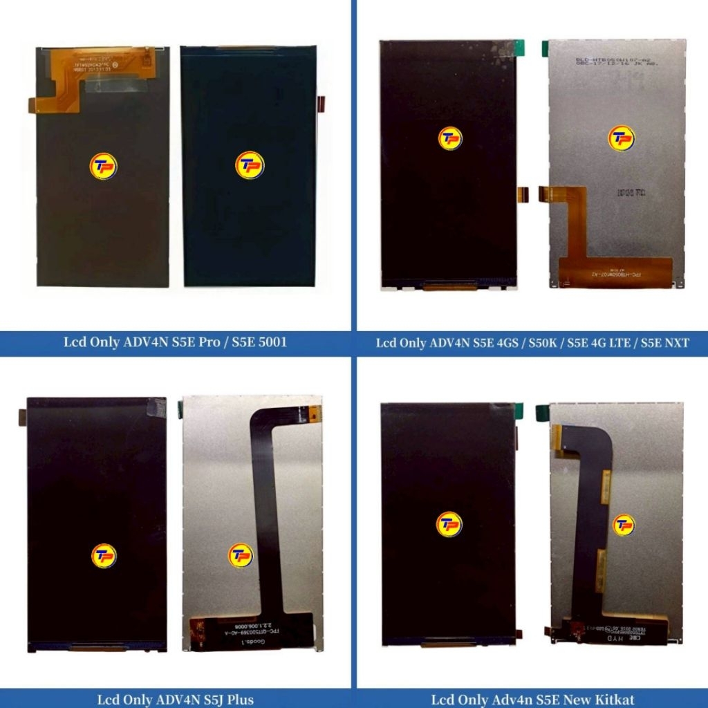 Lcd  Only Advan S5E New Kitkat - S5E 4GS - S50K - S5E 4G LTE - S5E NXT - S5J Plus - S5E Pro - S5E 50