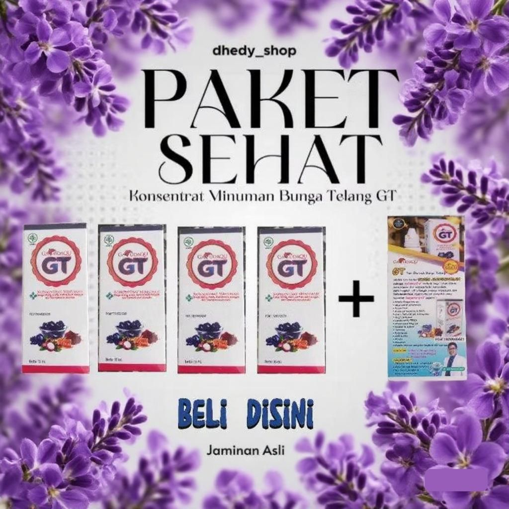 4 Kotak Konsentrat Bunga Telang Garudaqu GT 15 ml
