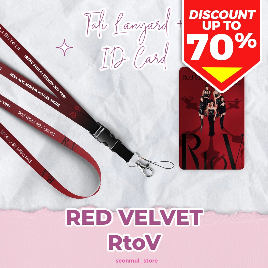 READY STOCK LANYARD + ID CARD RED VELVET CONCERT RtoV IN JAKARTA JKT / TALI HP CAHOL PC CARD HOLDER