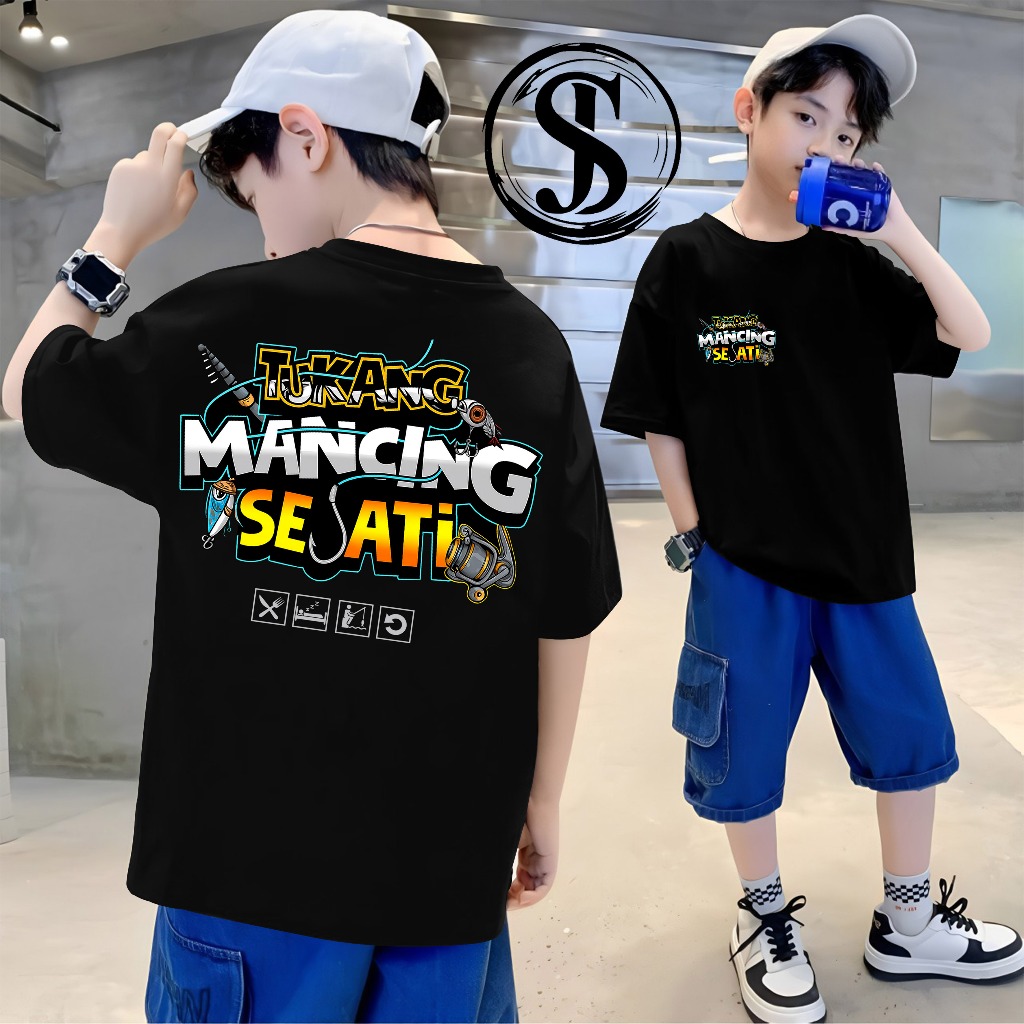 Baju Anak Kaos Anak Tukang Mancing Lucu