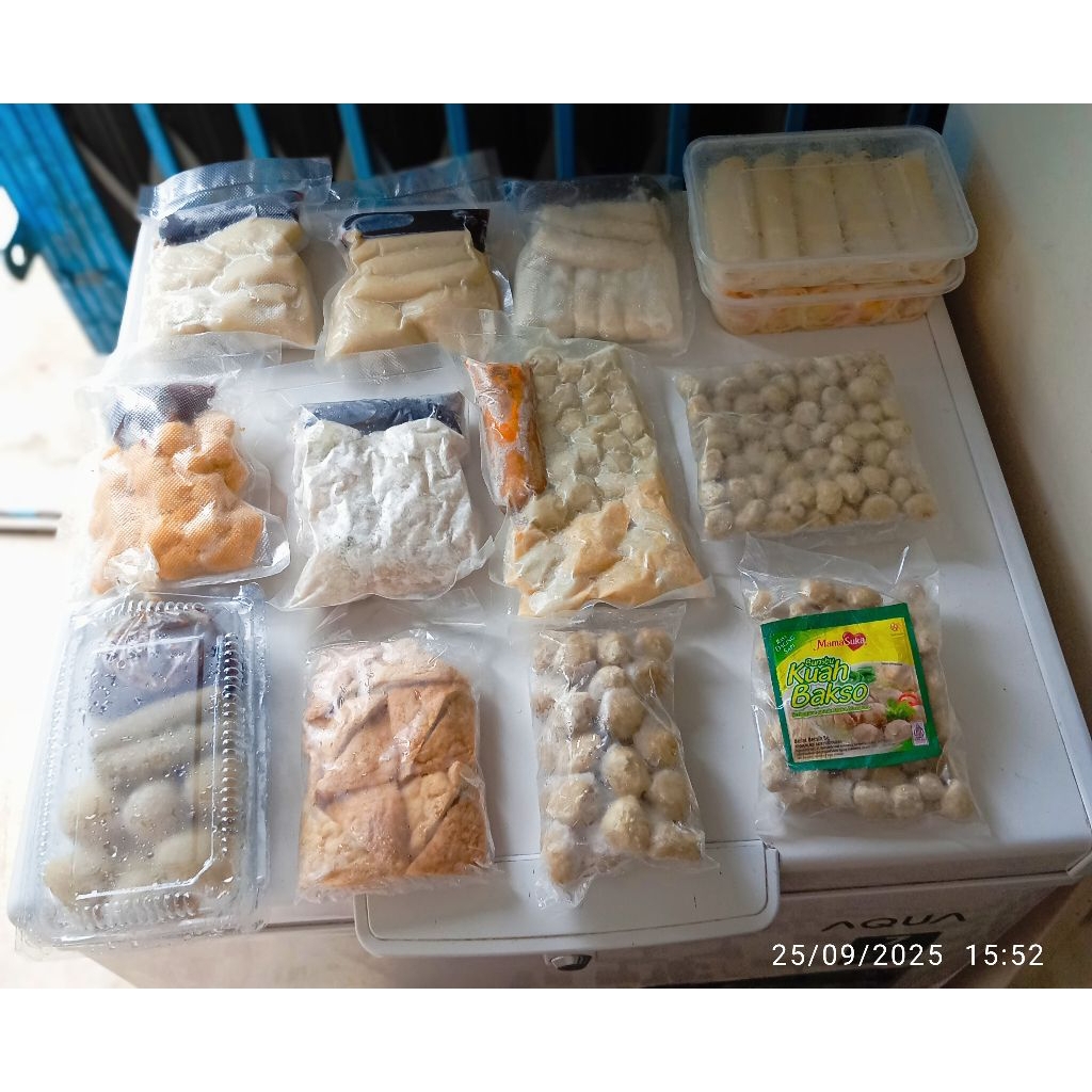 (KHUSUS SUMBAR) FROZEN FOOD TAHU&BAKSO AYAM, PEMPEK, CILOK CRISPY&CIRENG+K.CUKA, CILOK&TAHU+K.KACANG