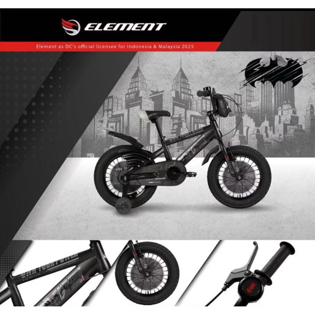 Sepeda Anak Batman 16 inch Element