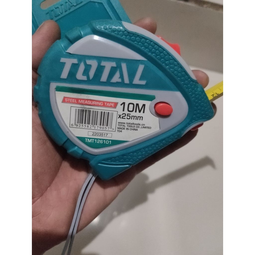 Meteran 10m TOTAL TMT126101 / meteran 10 meter / total steel measuring tape 10M