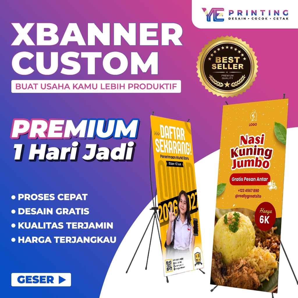 X BANNER WISUDA EXPRESS - FREE DESIGN