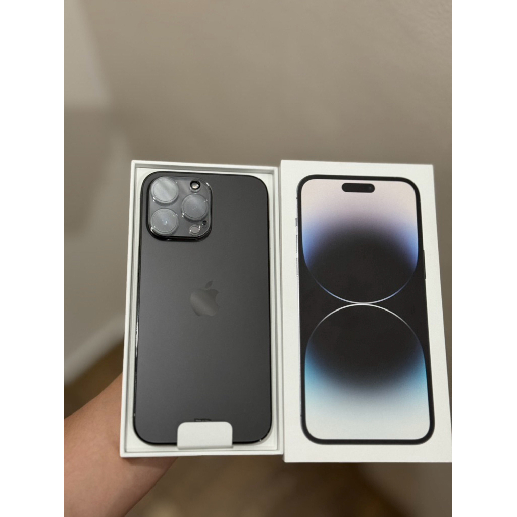 iPhone 14 Pro Max 128 GB Space Black ex iBox (PA/A), Full set Like new + Banyak Bonus