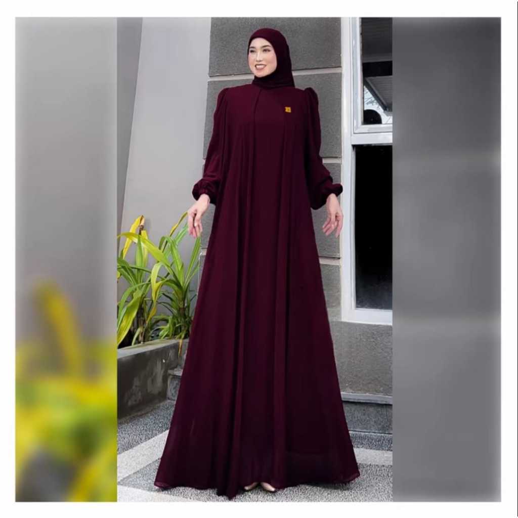 Gamis Jumbo Sarah maxy//Gamis cerutty babydoll//Gamis Malaysia//Gamis remaja//Gamis jumbo Ld 130-140