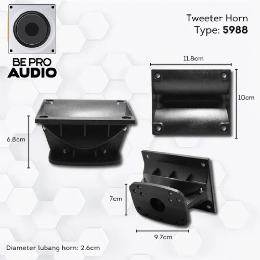 Horn Harmonika Horn Tweeter Kodok Sigle