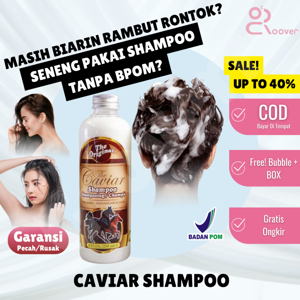 The Caviar Shampoo Caviar Ori BPOM Shampo Kuda Caviar Sampo Kuda Penumbuh Rambut Rontok Botak