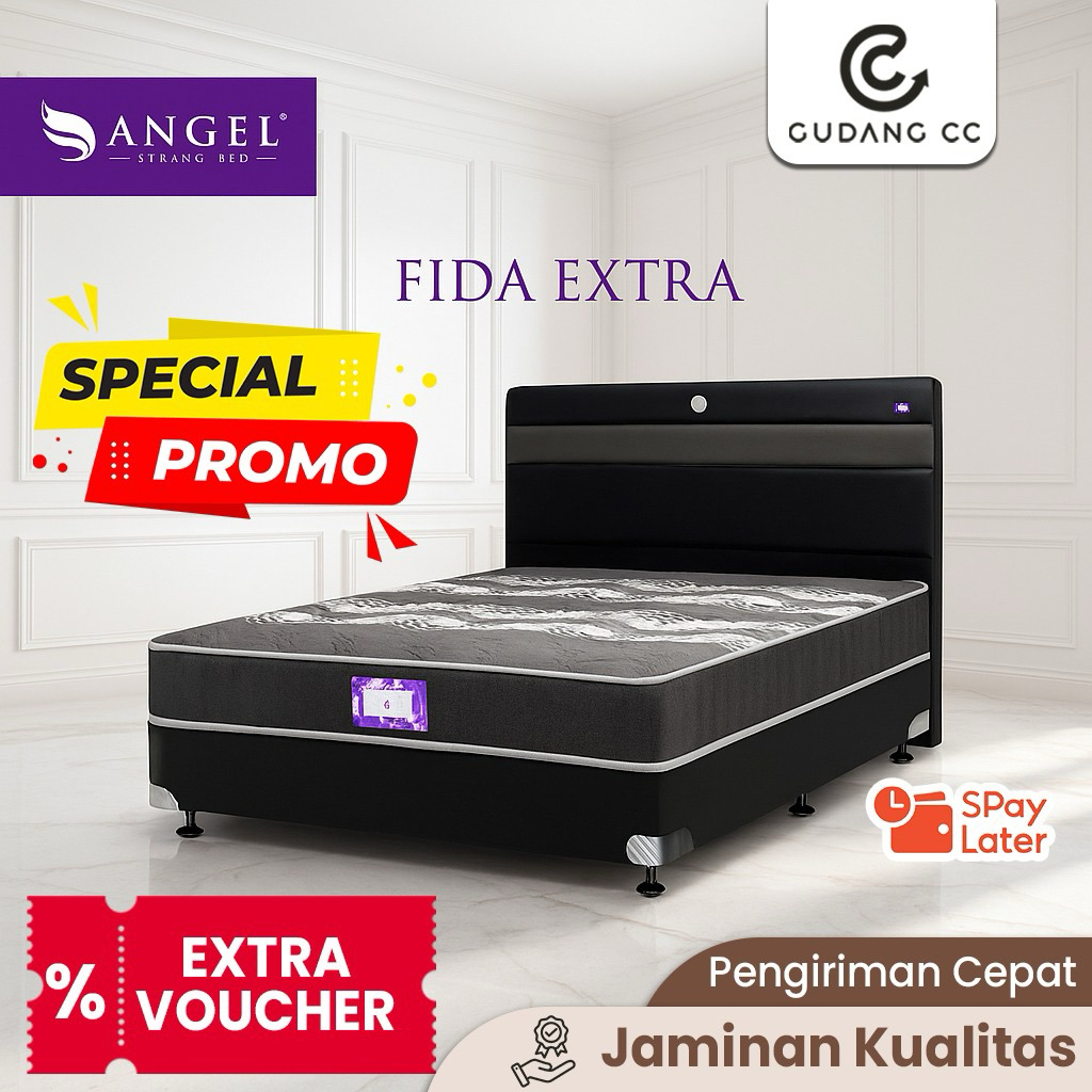 (GCC-SB) SPRINGBED ANGEL FIDA / KASUR FULLSET / TEMPAT TIDUR / RANJANG / DIVAN / MATRASS