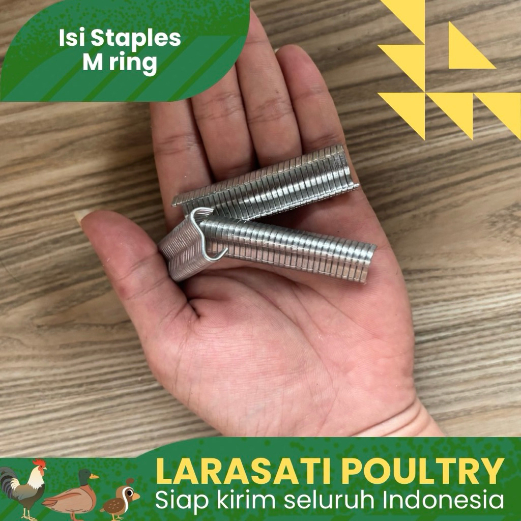 Isi staples m ring 600 pcs  | M ring isi staples | M ring kandang ayam