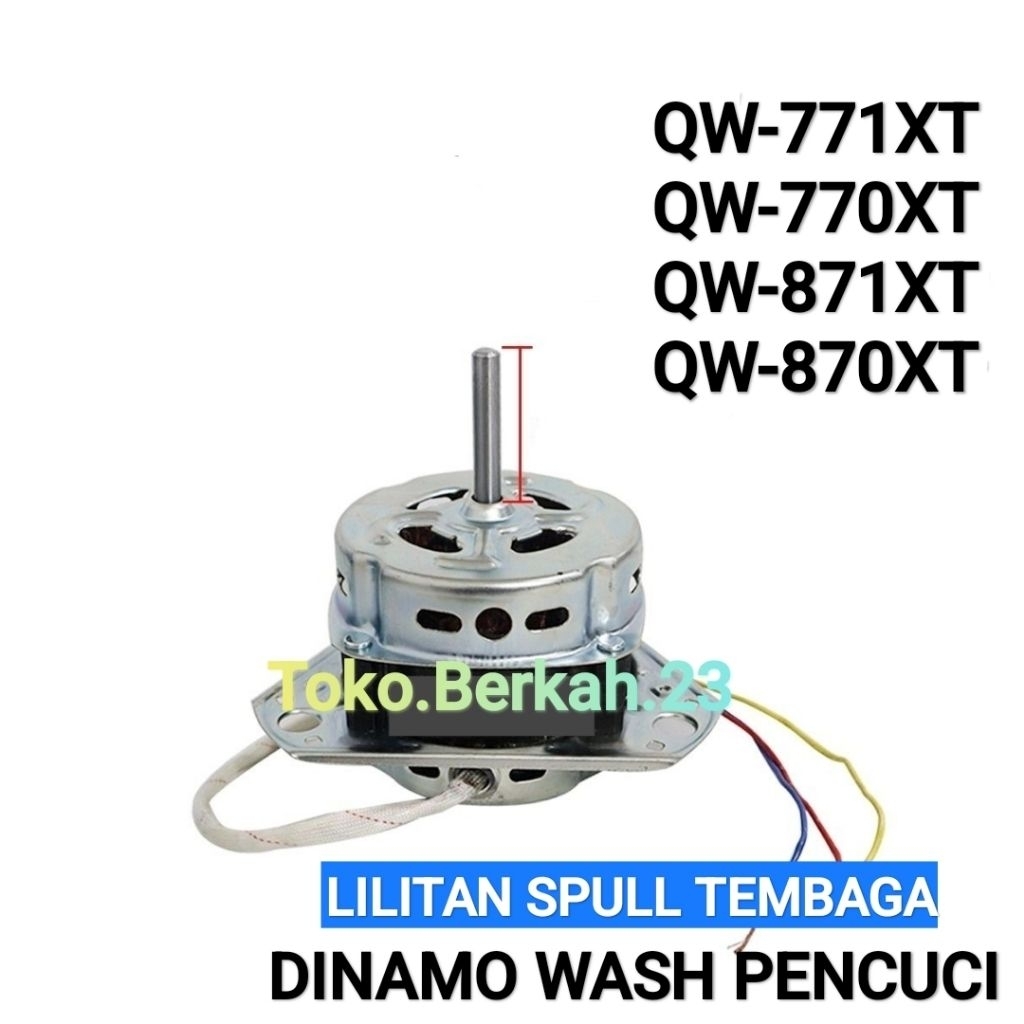 DINAMO WASH PENCUCI AQUA QW-771XT QW-770XT QW-871XT QW-870XT TEMBAGA Motor Penggilas Mesin Cuci Aqua