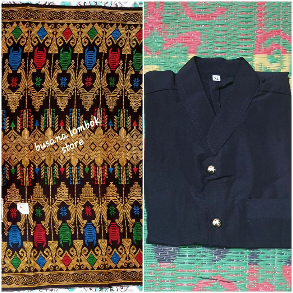 baju adat lombok untuk pria 3in1 dengan sapuk