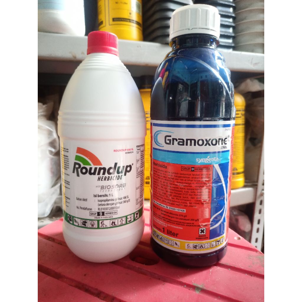 herbisida pembasmi rumput roundup & gramoxone 1Liter original