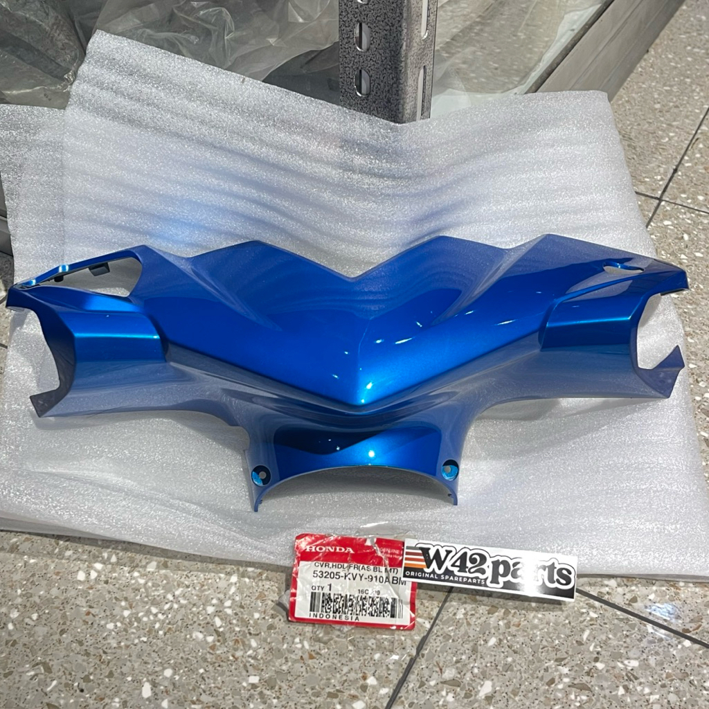 BATOK KEPALA DEPAN SPEEDOMETER BEAT KARBU BIRU MUDA ORIGINAL AHM 53205 KVY 910ABM