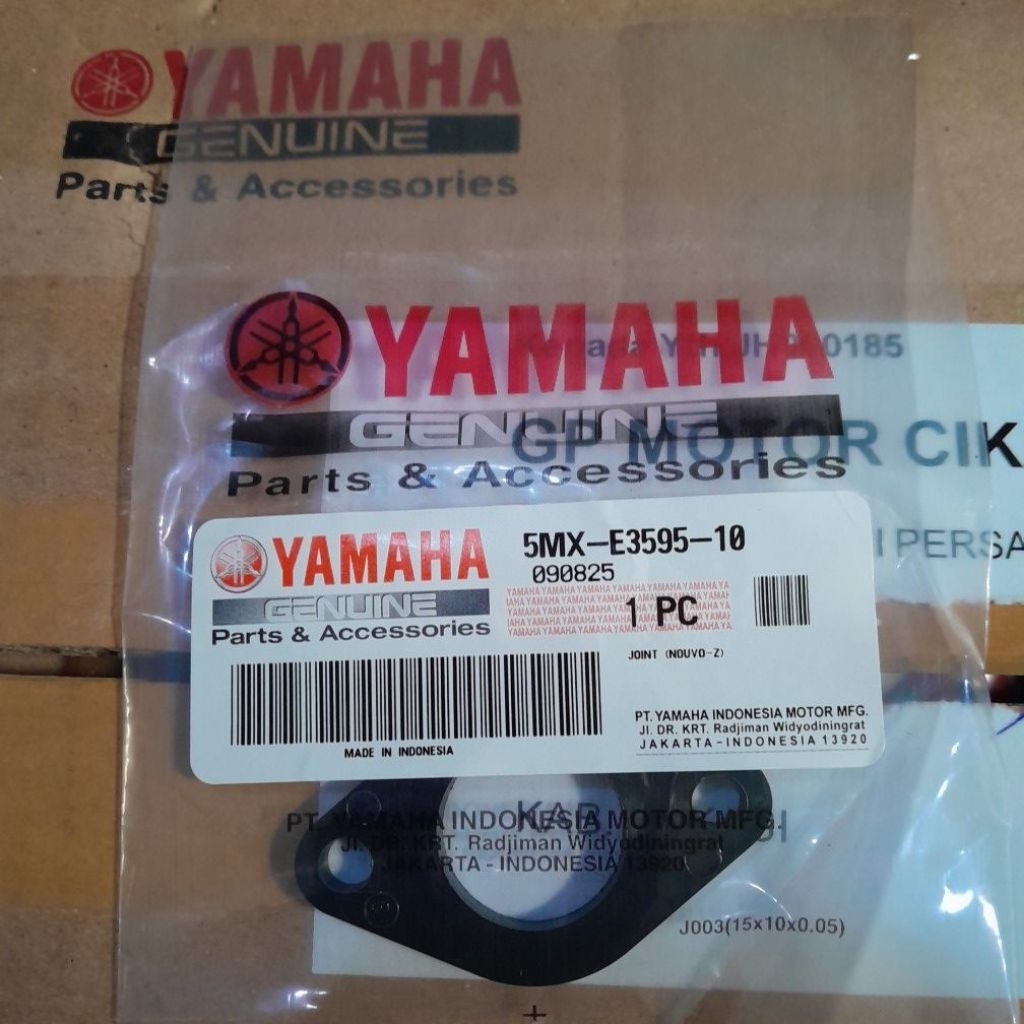 BONIT KARBURATOR GASKET INTAKE YAMAHA MIO 5TL KODE PART 5MX-E3595-10 ORIGINAL