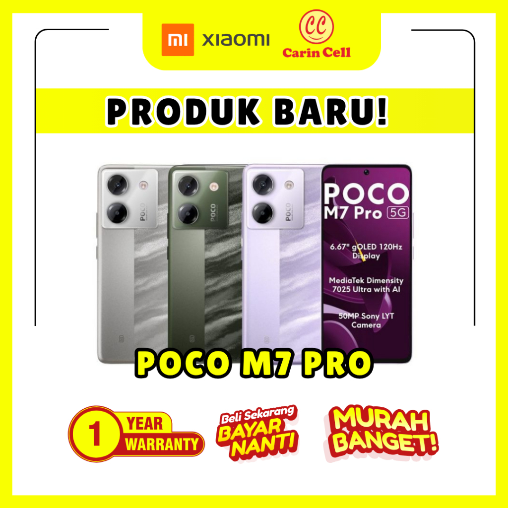 XIAOMI POCO M7 PRO 8/256 GB 4G LTE GARANSI RESMI