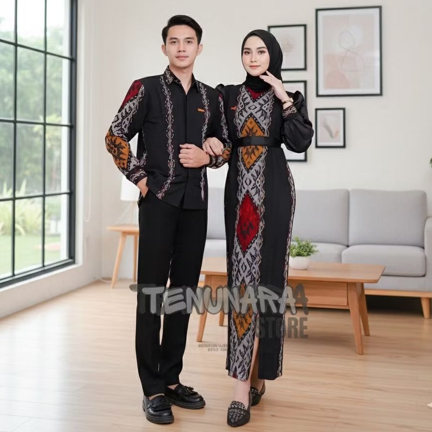Baju Couple Batik Modern Elegan Premium – Setelan Kondangan Pasangan