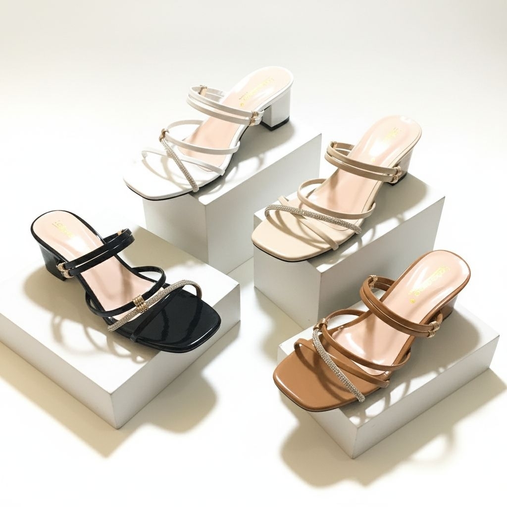 LAKSANA - Maren Sandal Heels Wanita Hak 5cm - Heels Wanita - Sandal Heels - Hak Tahu