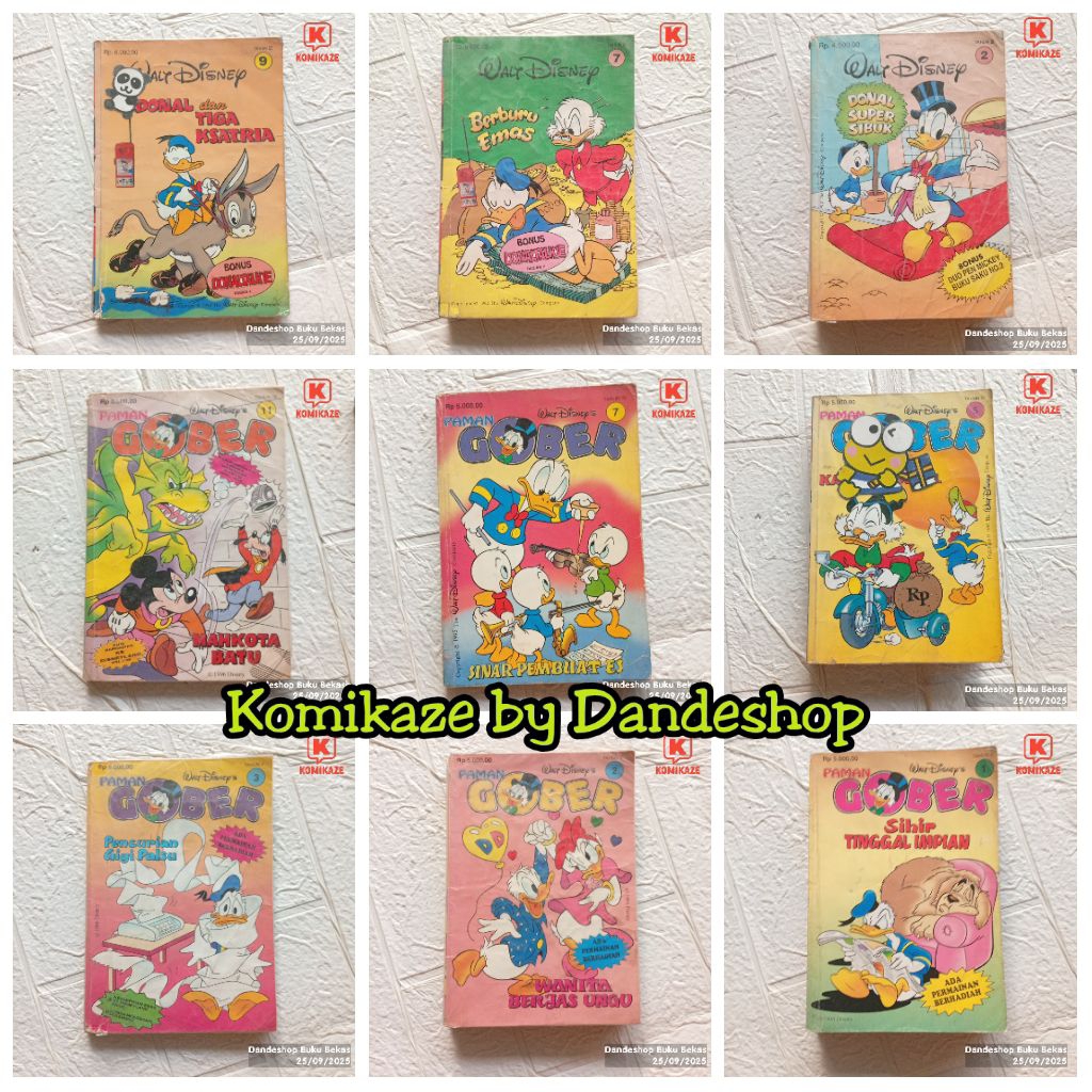 Paman Gober edisi Tahun I II III IV V Lama (1 2 3 4 5) Komik Walt Buku Saku Disney