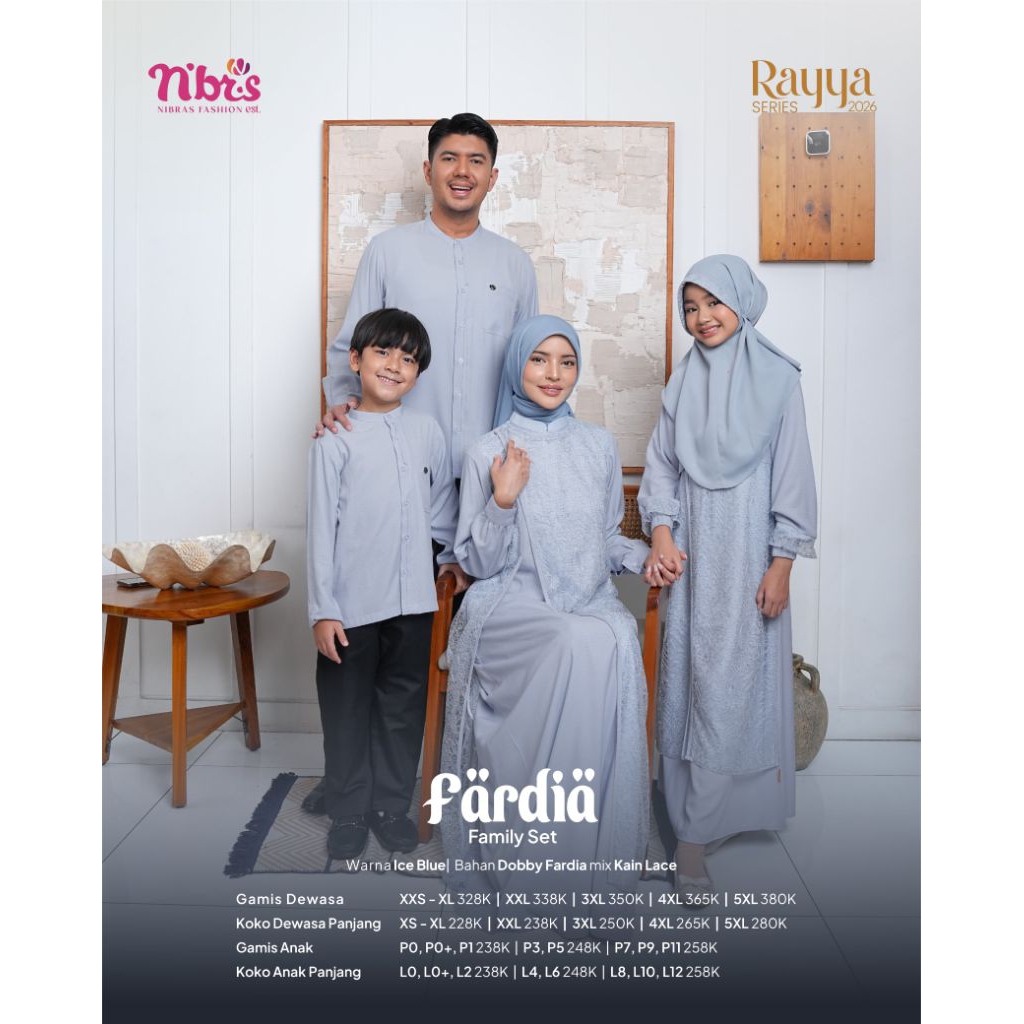 FAMSET FARDIA NIBRAS ICE BLUE