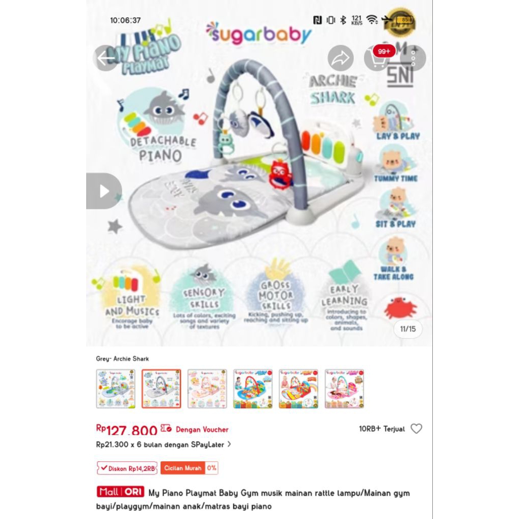 Preloved playgym sugar baby - playgym second - playgym bekas - preloved my piano playmate -my piano 