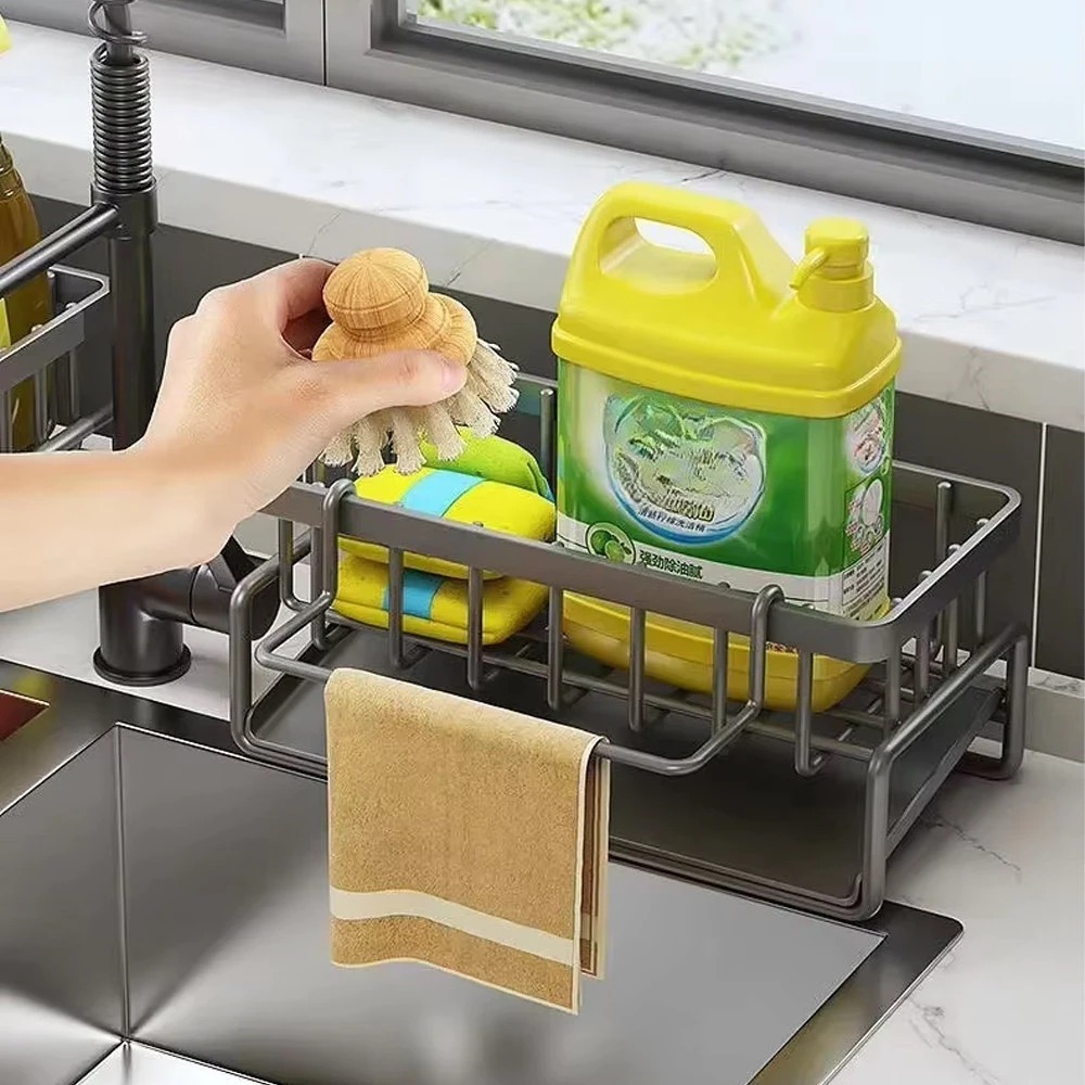 PXTON  - Rak Dapur Wastafel / Tempat Sabun Cuci Piring Spons