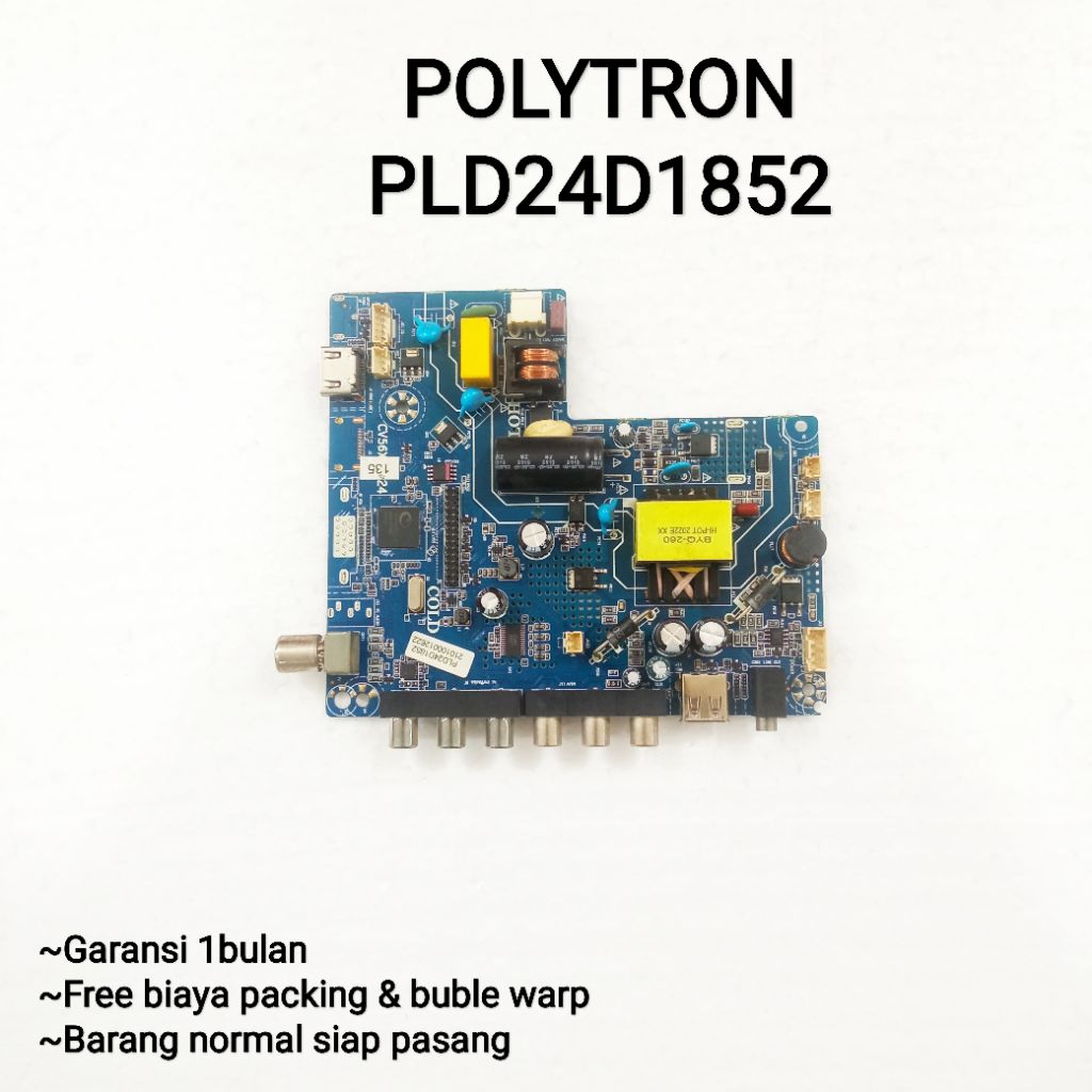 MB POLYTRON PLD24D1852 - PLD24D1852 MAINBOARD MODUL MESIN TV LED