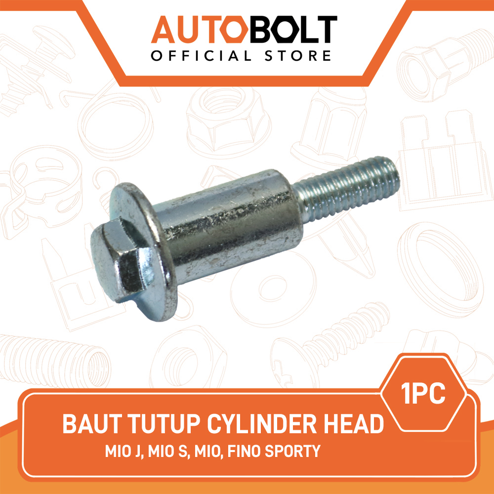 Baut Tutup Cylinder Head Mio Fino & Mio J & Mio S Sporty Baud Cover Mesin Silinder Head Seal Sport