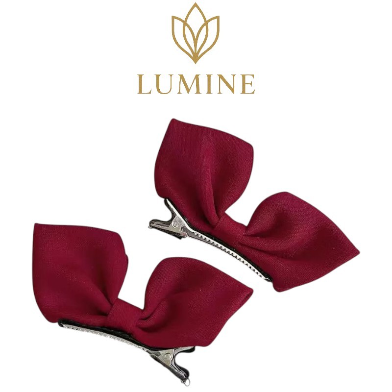 LUMINE Jepit Rambut Pita Sepasang | Jepit Rambut Ala Korea | Jepit Rambut Jepang | Jepit Rambut Haur