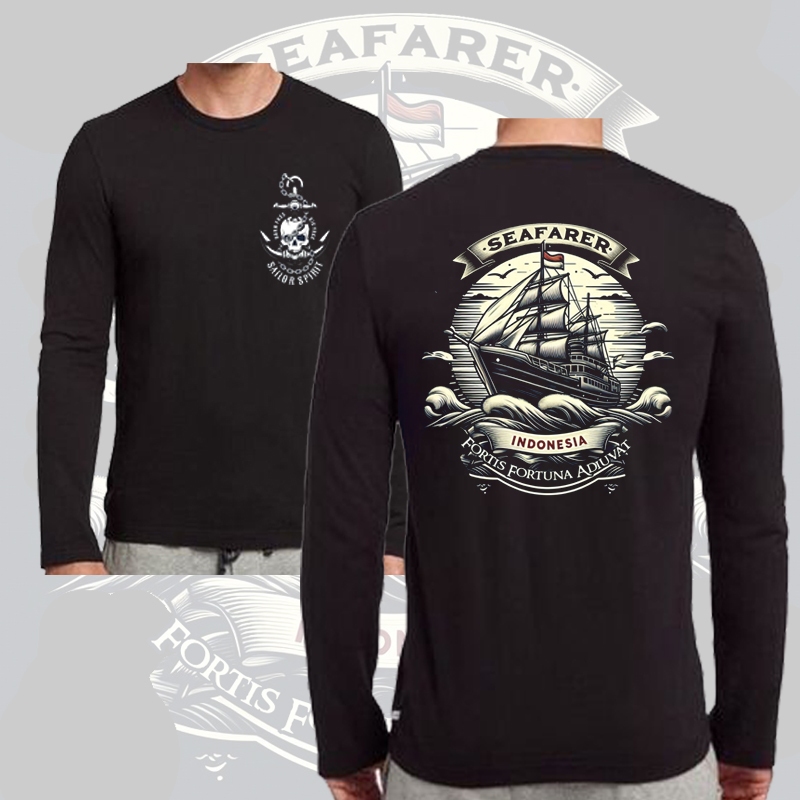 kaos pelaut indonesia / baju t shirt pelayaran marine seaferer/ kaos kapal laut
