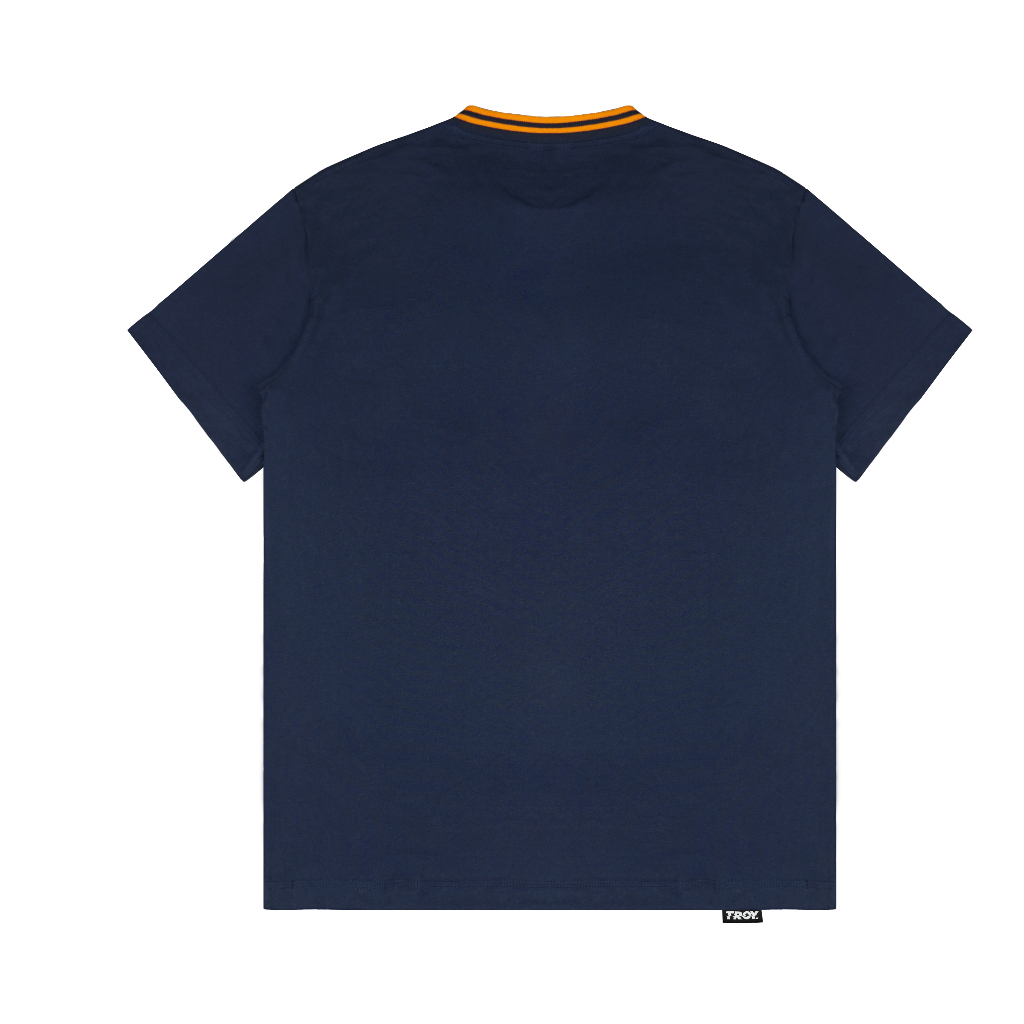 Troy Company Neck Stripe Tshirt Navy Astralis - Kaos Lengan Pendek Kaos Biru Navy KST 3327-2N2O