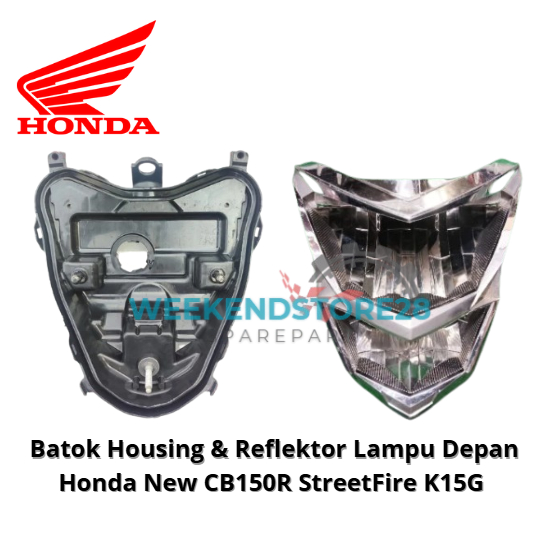 Housing Batok + Reflektor Lampu Depan Honda New CB 150R StreetFire K15G Original